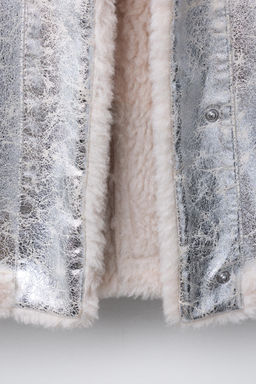 METALLIC DOUBLE-FACED JACKET - Zara фото 8