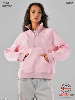 Тёплый свитшот полумолния - Bruno фото 3