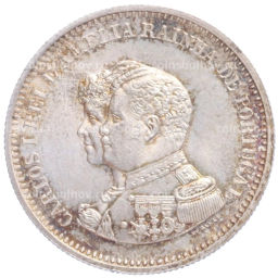 Монета 200 рейс 1898 года Португалия 400 лет Открытию Индии