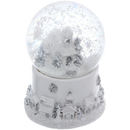 Сувенир Снежный шар "Новогодние пейзажи" 4.5*4.5*6 см (с подсветкой), микс