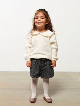 Beli Lastikli K?z Bebek ?ort ve K?lotlu ?orap 2li Tak?m