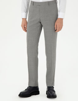 Gri Slim Fit Y_n Klasik Pantolon