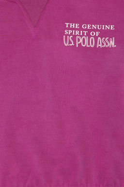 Фиолетовый свитшот для девочки - U.s. polo assn фото 6