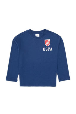 Erkek _ocuk _ndigo Bisiklet Yaka Sweatshirt Sepette S_rpriz _ndirim