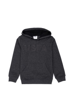 _ocuk Siyah Basic Kap__onlu Sweatshirt