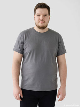 Slim Fit Bisiklet Yaka Erkek Ti??rt