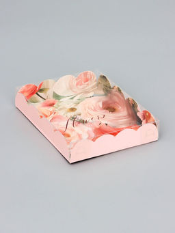 Цена за 5 шт. Коробка для печенья, Цветы, 14?10.5?2.5 см