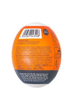 Мастурбатор нереалистичный Satisfyer Egg Single (Crunchy), TPE, оранжевый  фото 3