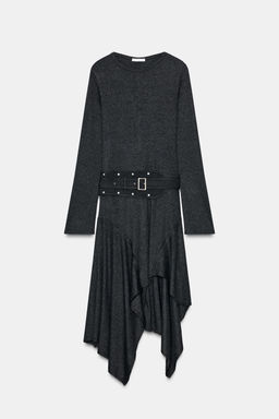 ASYMMETRIC MIDI DRESS