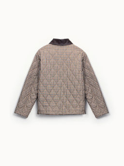 Стёганая куртка в клетку с контрастным воротником ZR2609102256-26 / ZARINA