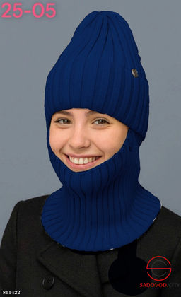 Зимний комплект шапка и снуд внутри флис - Bruno фото 17