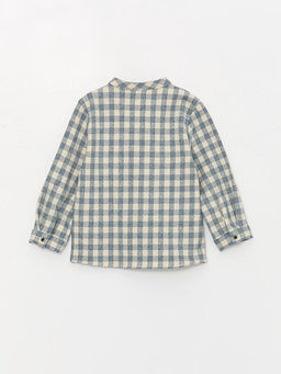 Ekose Desenli Uzun Kollu Erkek Bebek G?mlek ve Pantolon 2li Tak?m - Waikiki фото 3