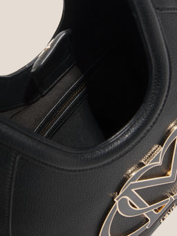 Женская сумка на плечо LOVE MOSCHINO LO_GO Артикул 4561152, черный  фото 4