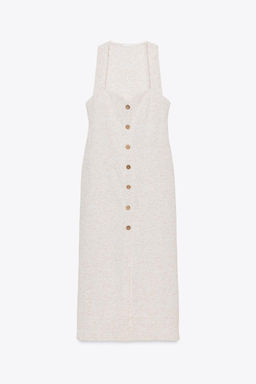 RUSTIC MIDI DRESS - Zara фото 5