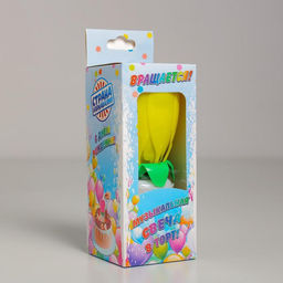 Свеча для торта музыкальная Тюльпан, крутящаяся, жёлтая, 14,56 см - Страна карнавалия фото 4