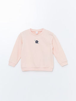 Bisiklet Yaka Uzun Kollu Bask?l? K?z Bebek Sweatshirt 3l? - Waikiki фото 2