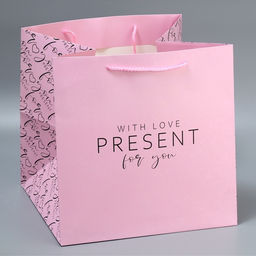 Пакет подарочный квадратный, упаковка, «Подарок для тебя», 30×30×30 см