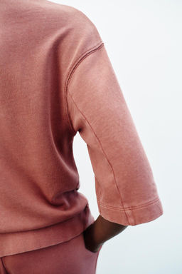 FADED-EFFECT OVERSIZE SWEATSHIRT - Zara фото 18