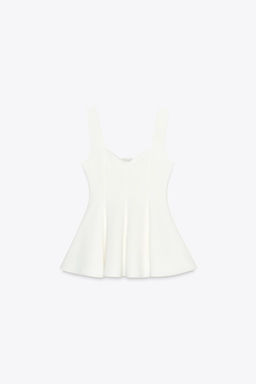PEPLUM STRETCH TOP - Zara фото 8