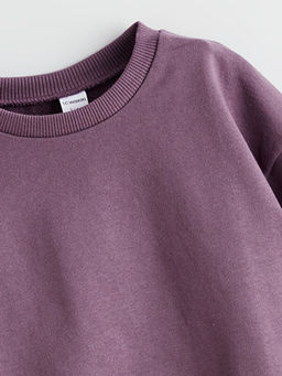 Bisiklet Yaka K?z ?ocuk Sweatshirt ve Tayt