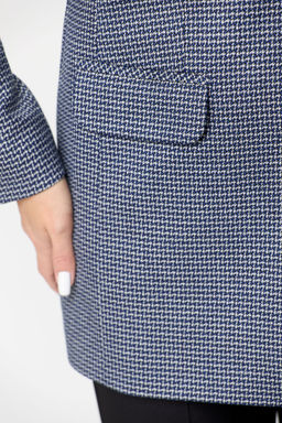 Жакет БелЭльСтиль 762 синяя мелкая клетка фото 4