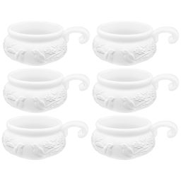 Набор жюльенниц-кокотниц 6 пр. 300 мл 14*10,5*5,5см "Птички на ветке" фарфор