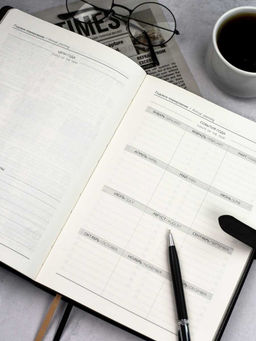 Ежедневник недатированный ESCALADA, А5+, 160 л., арт. 67184/ 10 САРИФ ЧЁРНЫЙ