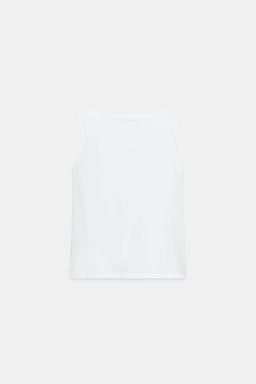 CAMISETA MANGA SISA BOTONES / Blanco - Zara фото 6