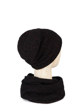 Шапка жен. шерсть+мох+мет LB-N88010 black/red - Labbra фото 8