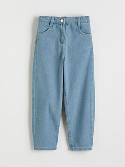 Beli Lastikli Mom Fit K?z ?ocuk Jean Pantolon