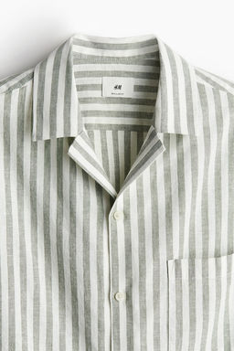 Camisa resort en mezcla de lino Regular Fit - H&m фото 7