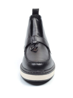 01-5172-1 BLACK Ботинки женские демисезонные (натуральная кожа, байка) - Фабричный китай фото 11