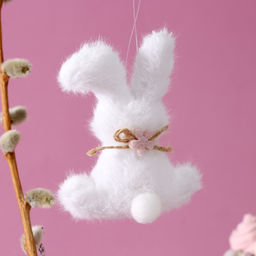 Мягкая игрушка Зайчик на подвесе, 11 см, цвет МИКС - Simaland фото 3