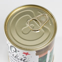 Носки мужские в банке «С Днём защитника Отечества», подарочные, чёрные, 43-45 р-р