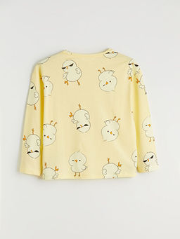 Bisiklet Yaka Desenli Kad?n Pijama ?st?