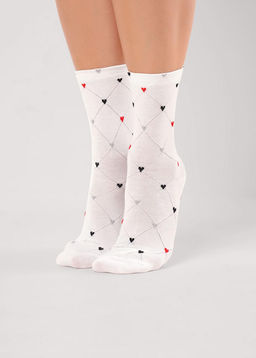 (CLE) Д2525 носки жен. love (ЧЗ)