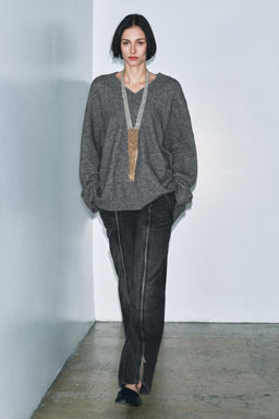 JERSEY OVERSIZE CON LANA / Gris vigor?