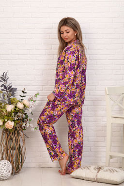 Пижама ночная женская,модель 417,фланель (Камилла, вид 3) - Ивановотекстиль фото 2