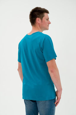 Футболка мужская из кулирки бледно-васильковый - Амадэль фото 6