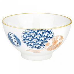 "Кантата" Пиала фарфоровая 450мл, д12,5х6,9см, с деколью, отводка (Китай)