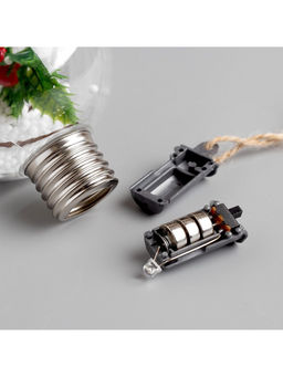 Ёлочный шар Еловая ветка, 1 LED, от батареек, свечение тёплое белое - Luazon lighting фото 11