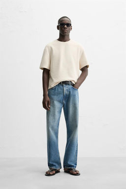 COMPACT PIQUE T-SHIRT - Zara фото 17