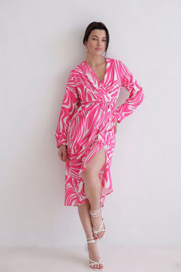 Martichelli Платье бело-розовое фото 4