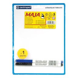 Доска для рисования двусторонняя Centropen 18х24 см синяя с 2 маркерами