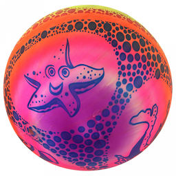 Мяч игровой Подводный мир д18см, радужный, ПВХ (Китай) - Домашняя мода фото 5