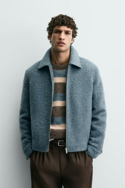 QUILTED OVERSHIRT WITH ZIP