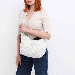 Сумка молодёжная на молнии, 36?8?23 см, голубая