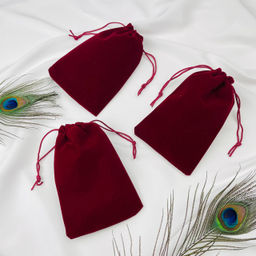 Мешочек: Бархат бордовый (5 шт)