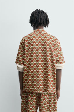GEOMETRIC JACQUARD SHIRT - Zara фото 3