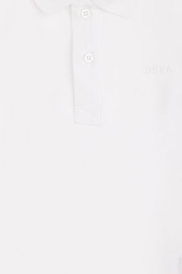 Свитшот для мальчика U.S. Polo Assn базовый белый из хлопка  фото 8